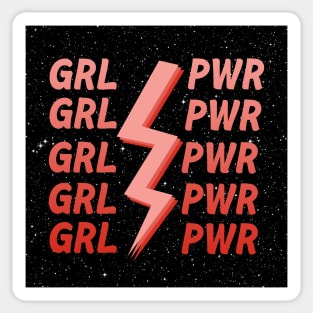 Starry Girl Power Sticker